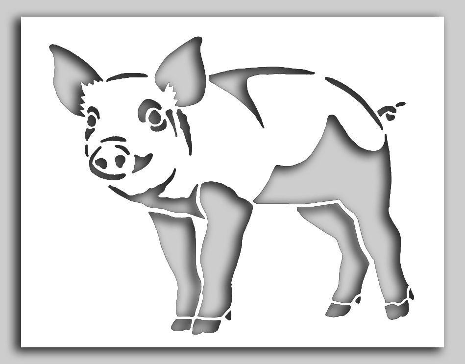 Piglet stencil sp stencils