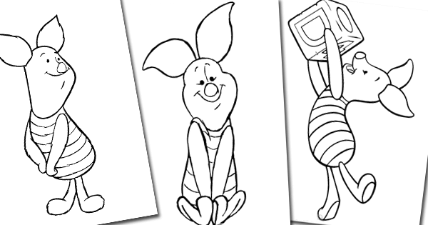 Piglet coloring pages