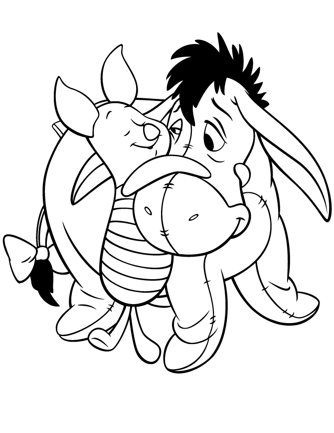 Piglet coloring pages