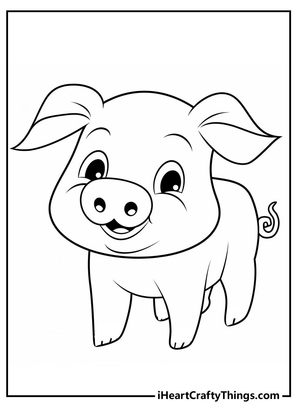 Pig coloring pages free printables