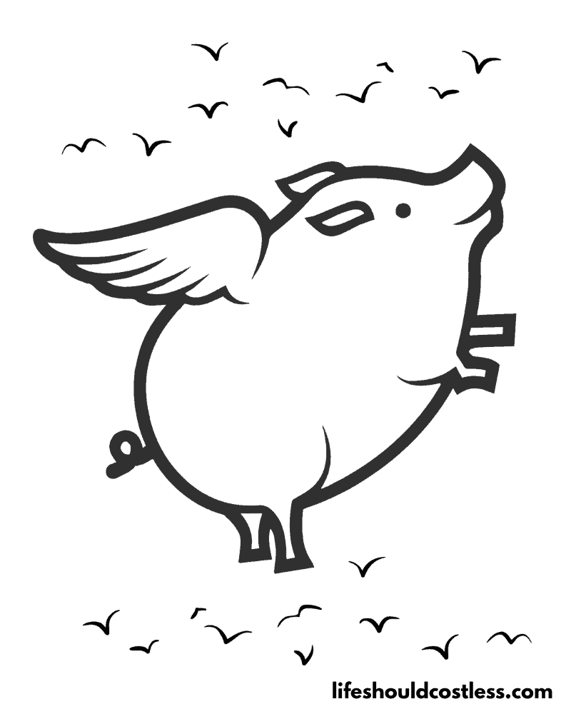 Pig coloring pages free printable pdf templates