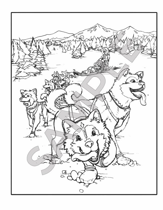 The alaska frontier coloring adventure book alaskan coloring books