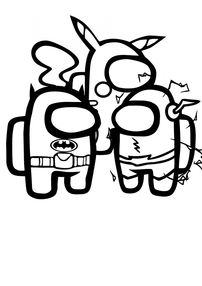 Among us coloring pages
