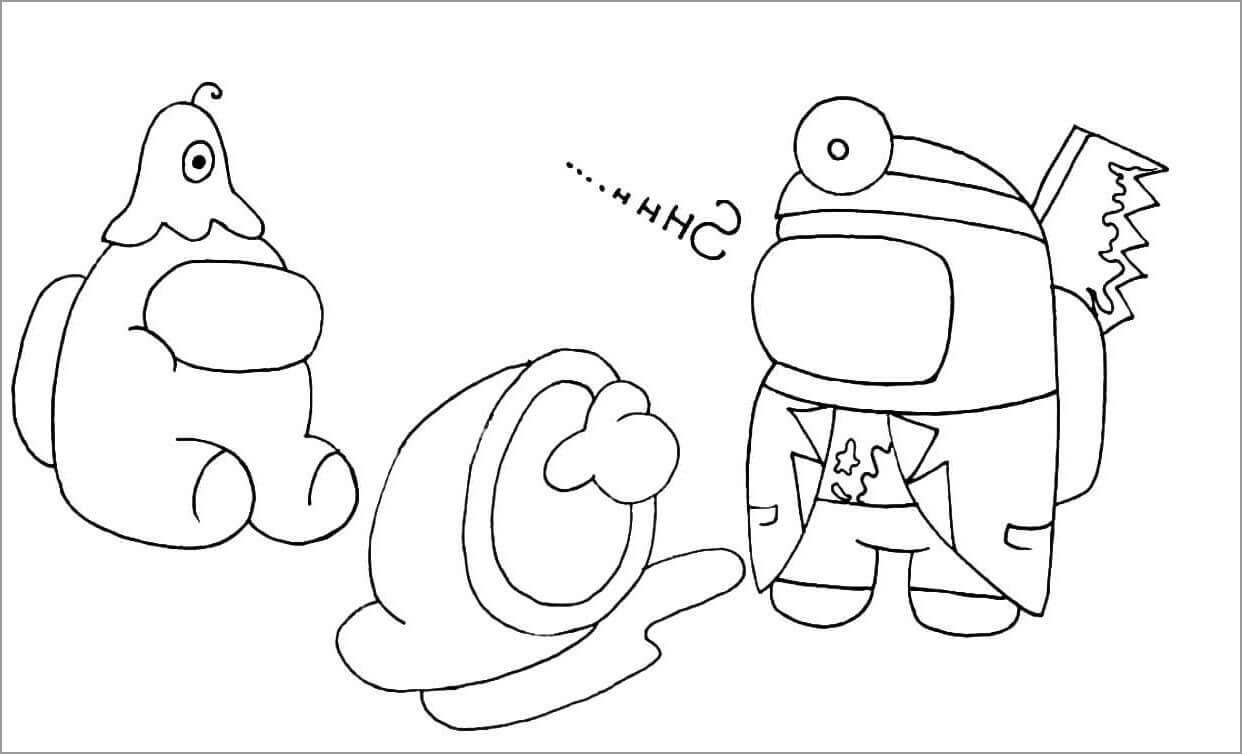 Among us coloring pages