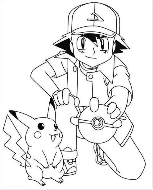 Ash and pikachu coloring pages pikachu coloring page pokemon coloring pages pokemon coloring