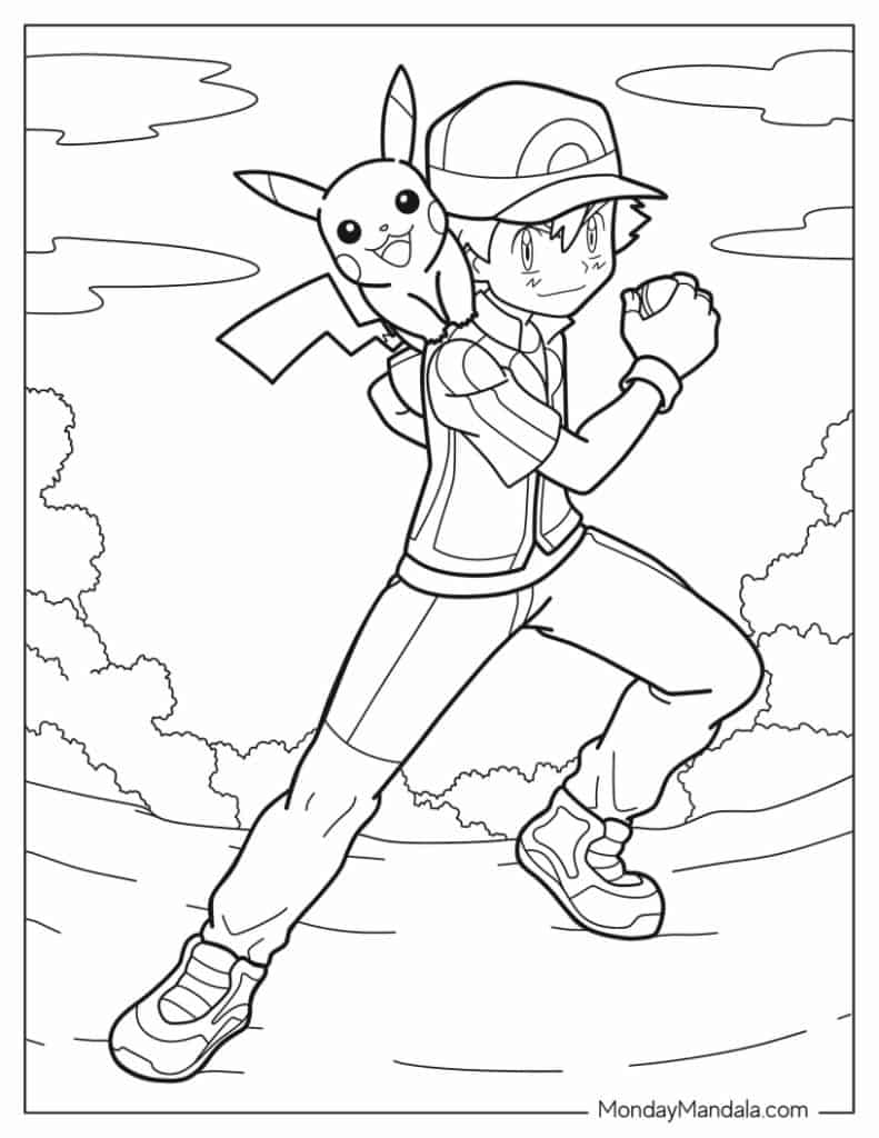 Pokemon coloring pages free pdf printables