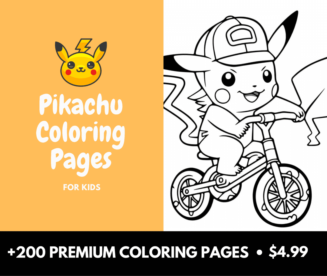 Pikachu coloring pages for free printable