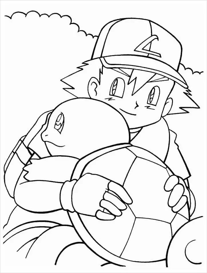 Ash ketchum malvorlagen