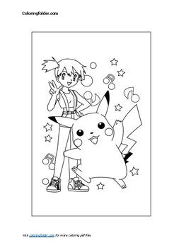 Pikachu coloring pages by the coloring cove tpt