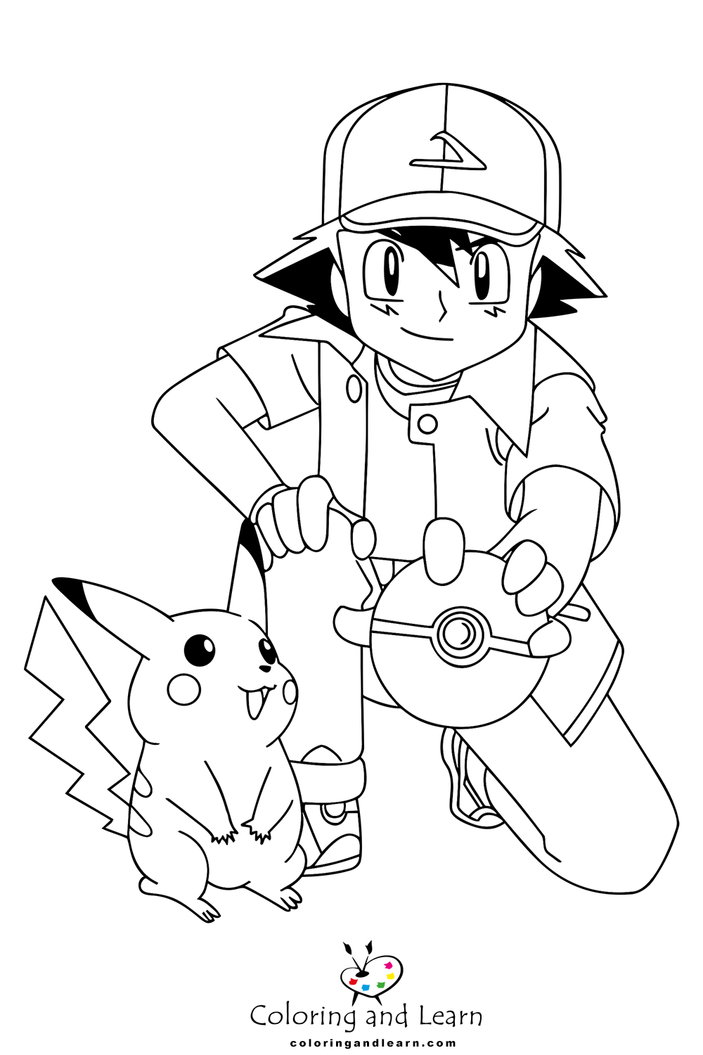 Pikachu coloring pages