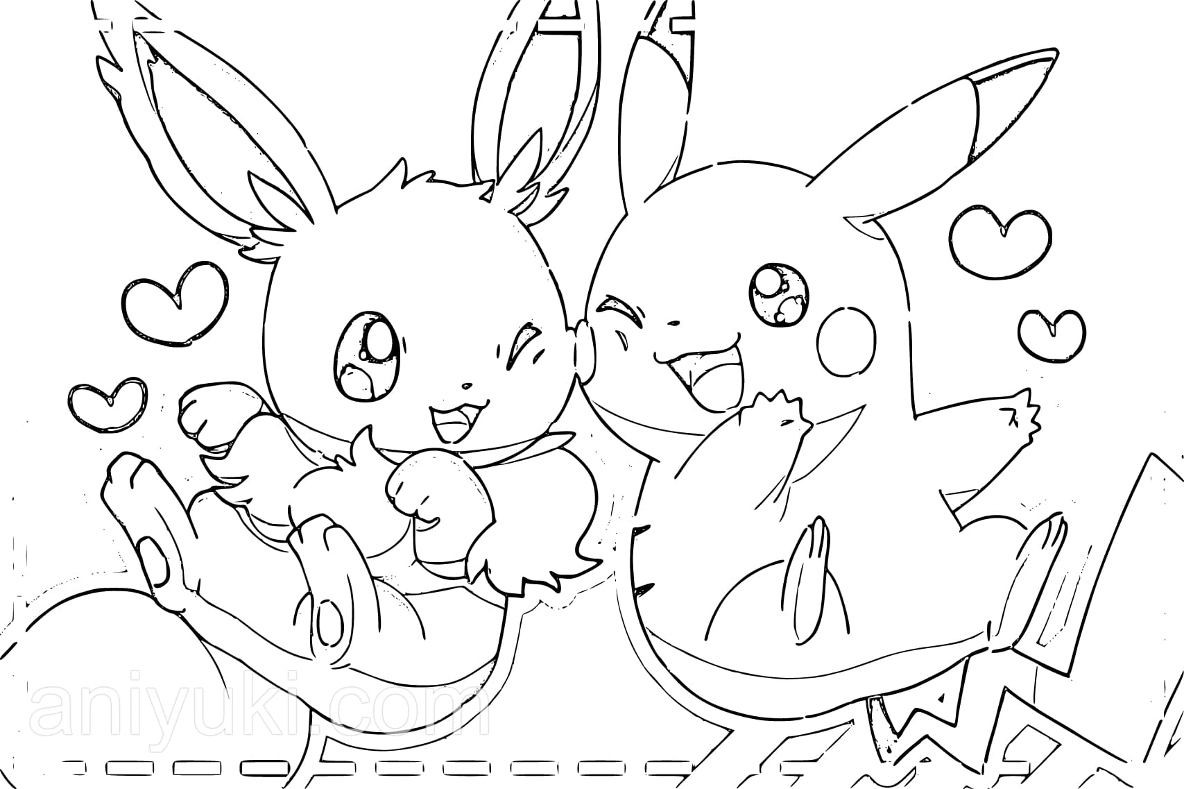 Eevee coloring pages