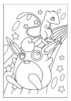 Pikachu friends printable pokemon coloring adventures for kids