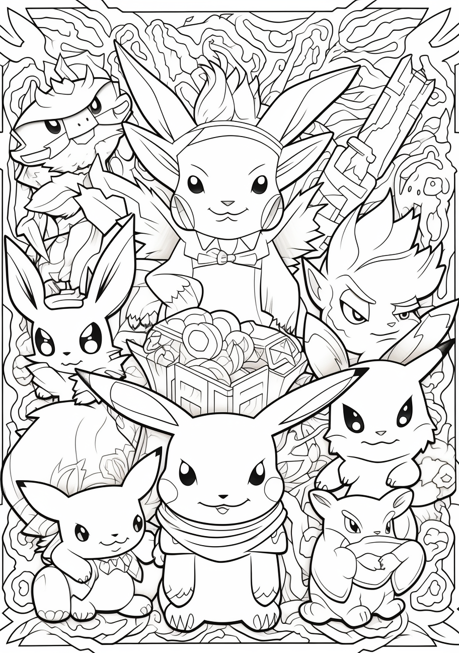 Pikachu coloring s