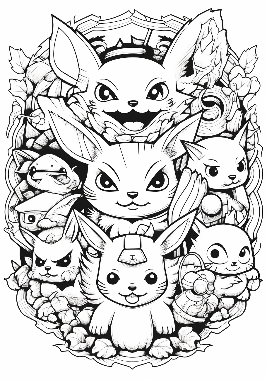 Pikachu coloring s