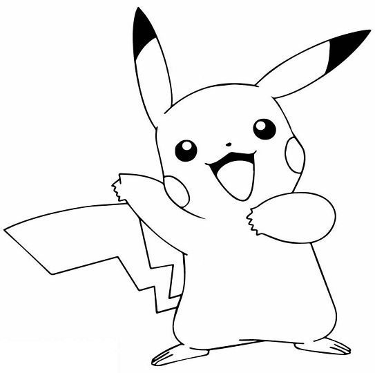 Pikachu coloring pages