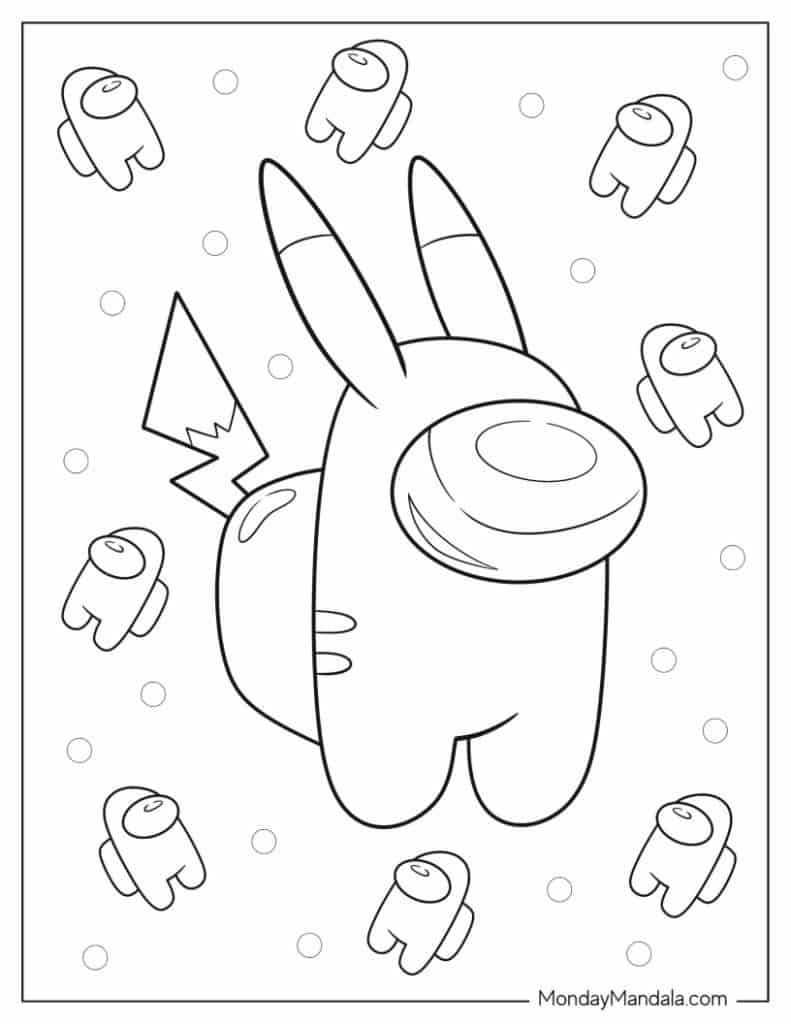 Pikachu coloring pages free pdf printables
