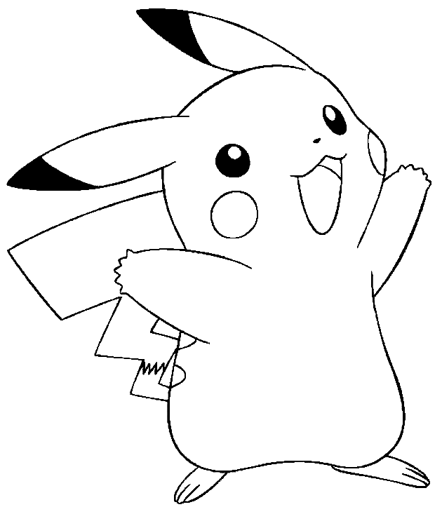 Pikachu coloring pages printable for free download