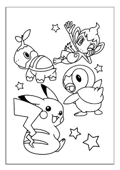 Experience the magic of pokemon with printable pikachu coloring pages for kids