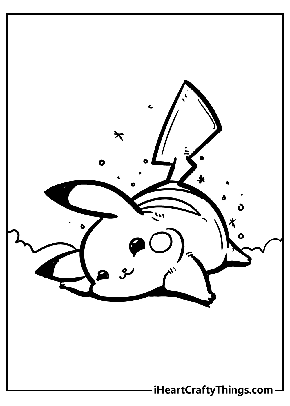 Pikachu coloring pages free printables