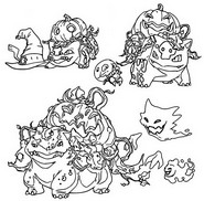 Coloring pages pokãmon halloween