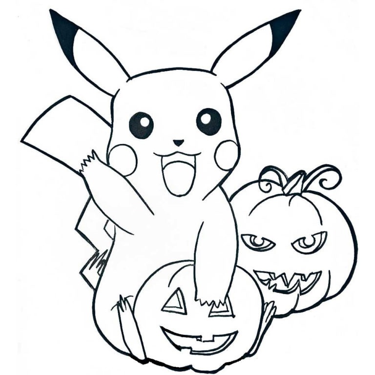 Omalovãnka pikachu vybral ty nejlepåã halloweenskã dãnä k vytisknutã zdarma