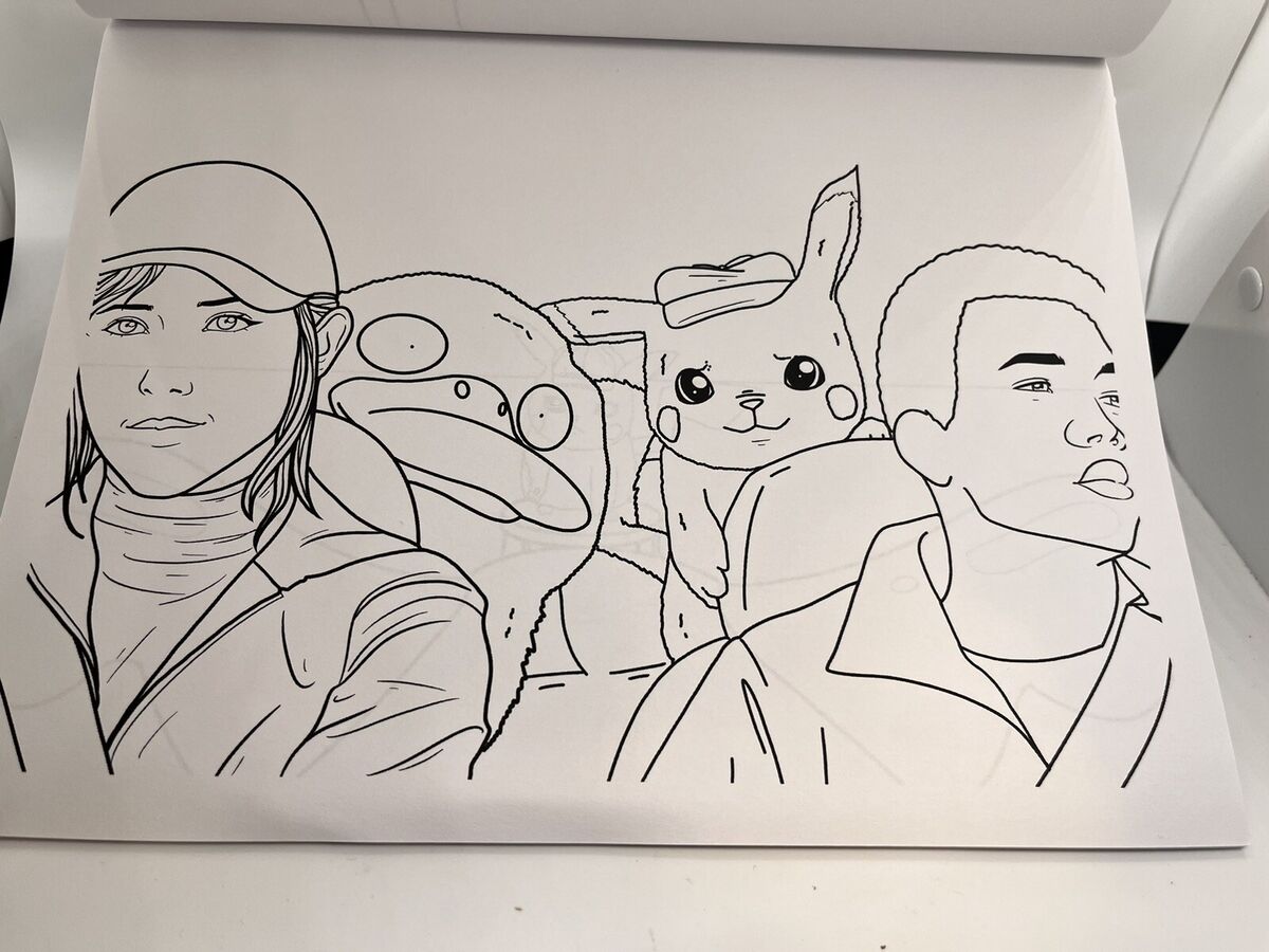 Pokïmon detective pikachu coloring book