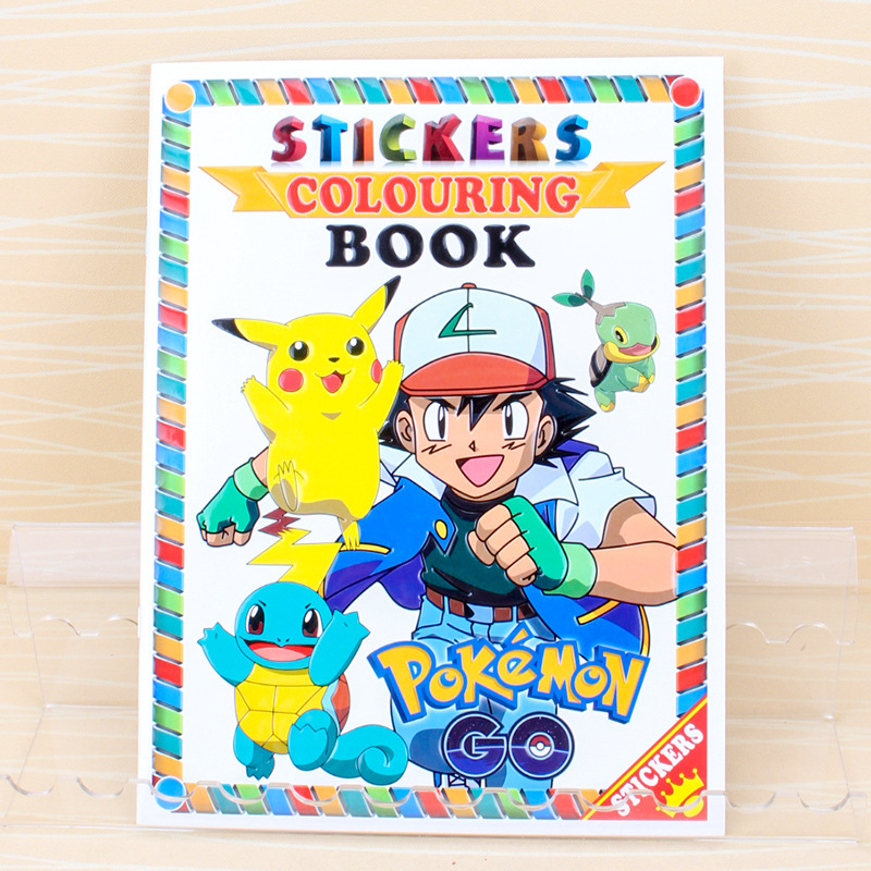Pokemon pikachu animation creative cartoon painting coloring book painting book children painting learning gift birthday gift