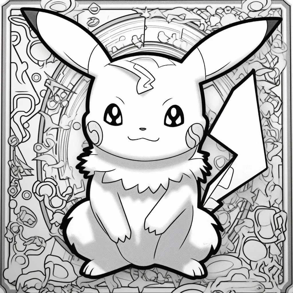 Pikachu coloring page