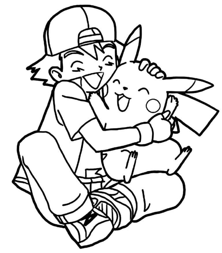 Desenhos pikachu para colorir
