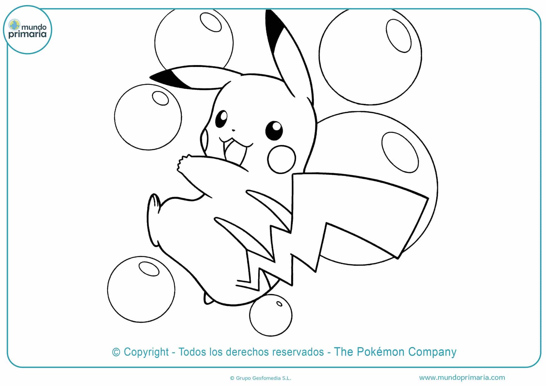 Â dibujos de pikachu para colorear descarga e imprime