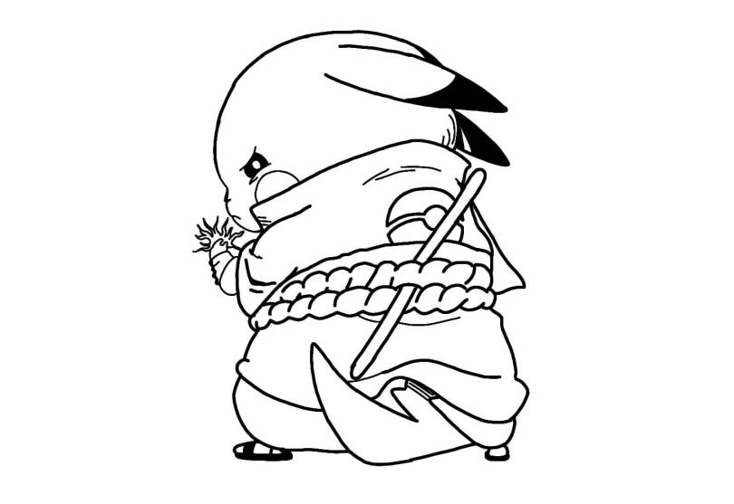 Pikachu coloring page