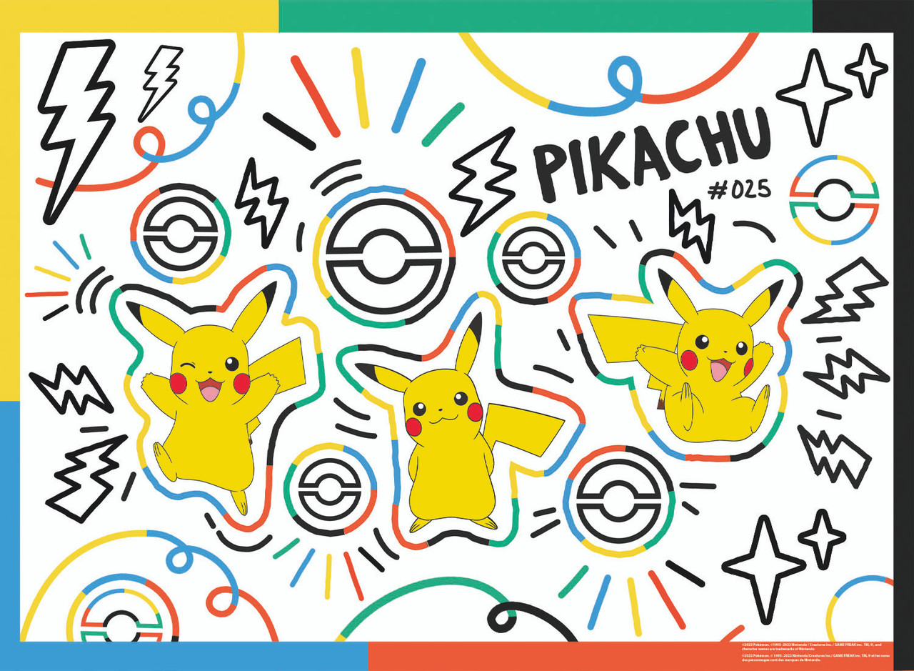 Pokemon doodle pikachu piece puzzle