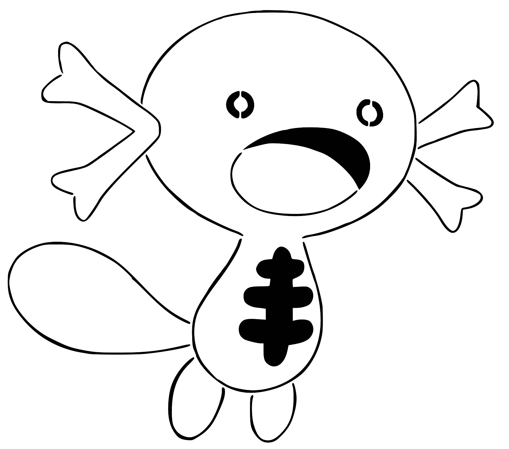 Paldean wooper stencil by longquang on