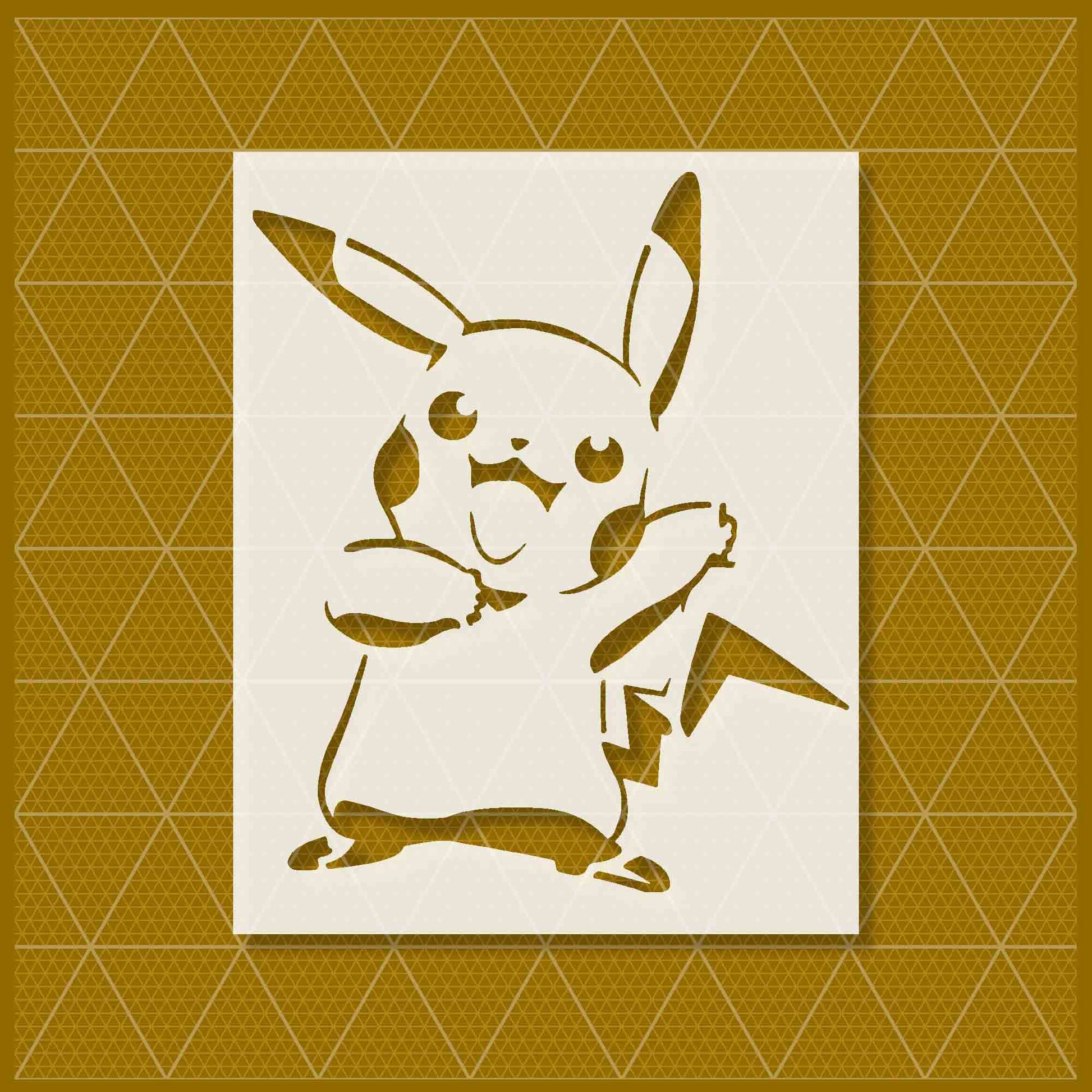 Pikachu stencil