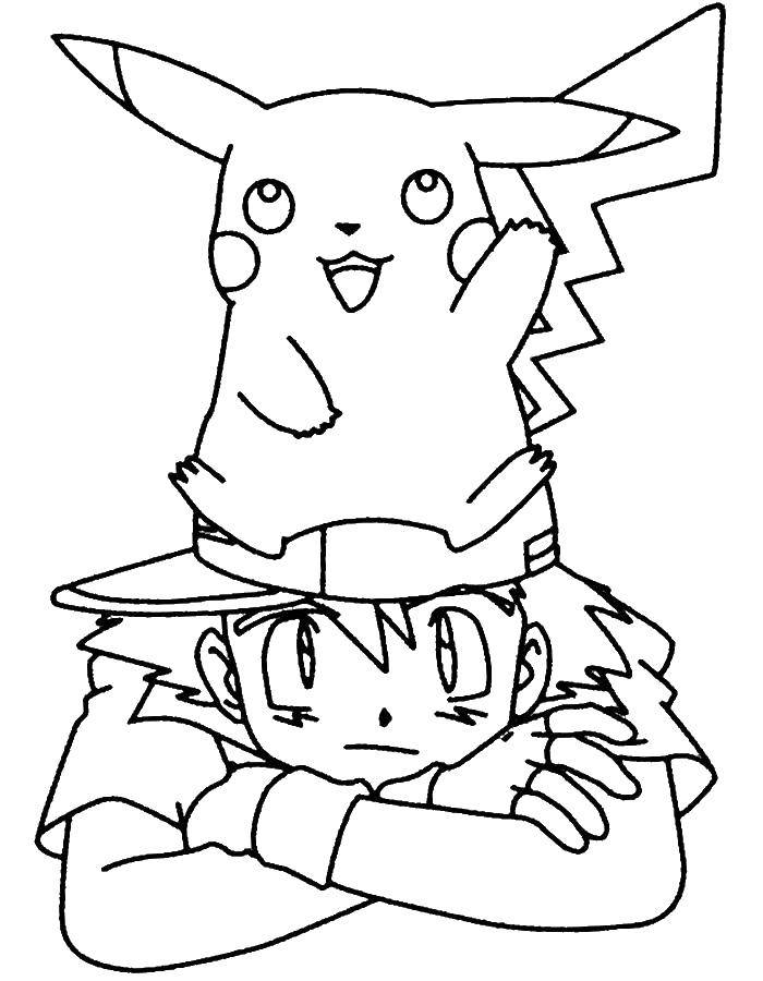 Online coloring pages coloring page pokemon pikachu pokemon download print coloring page