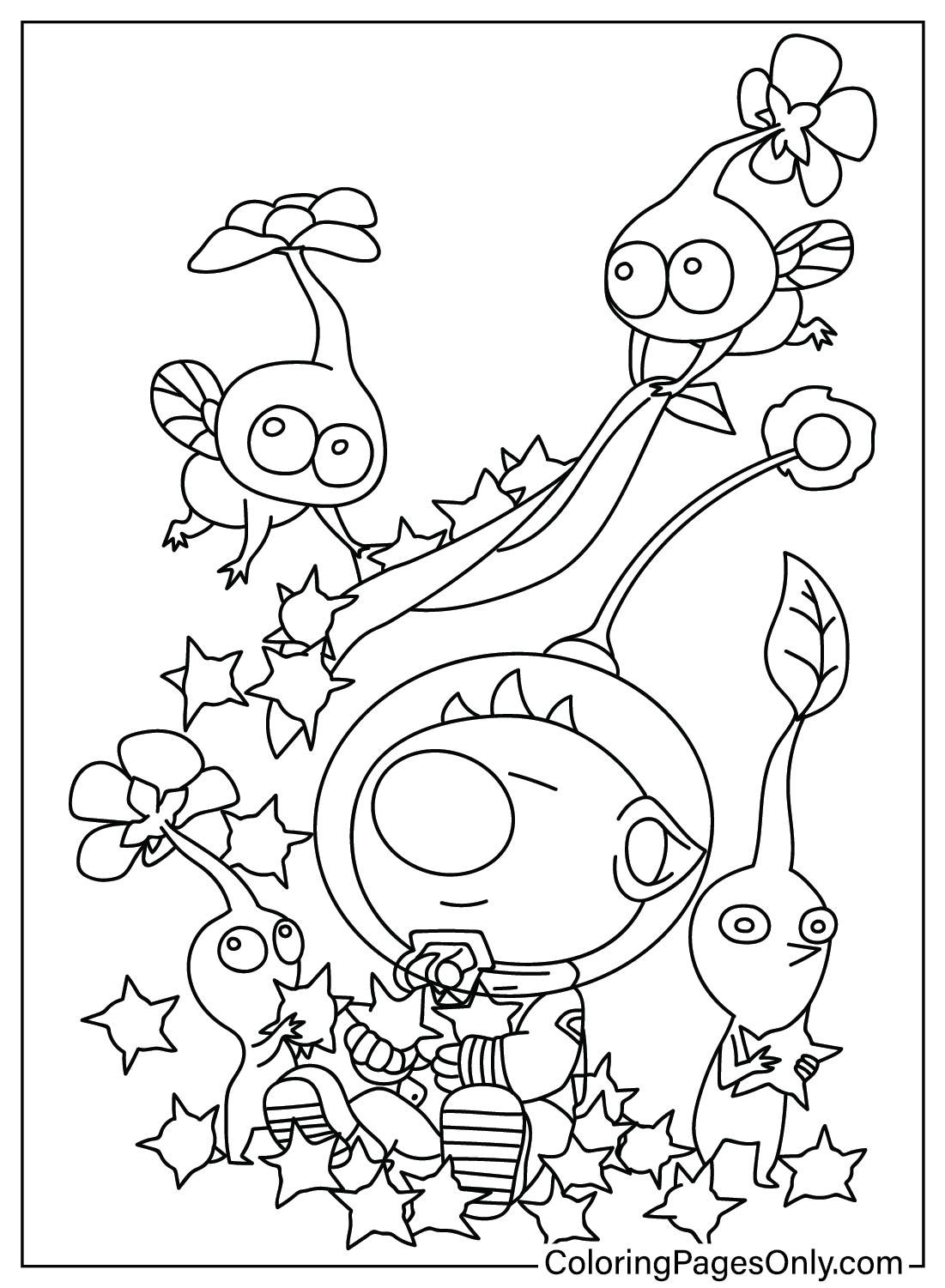 Pikmin coloring page