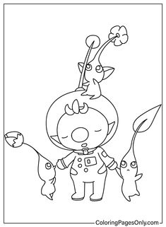 Pikmin coloring pages ideas coloring pages free printable coloring pages color