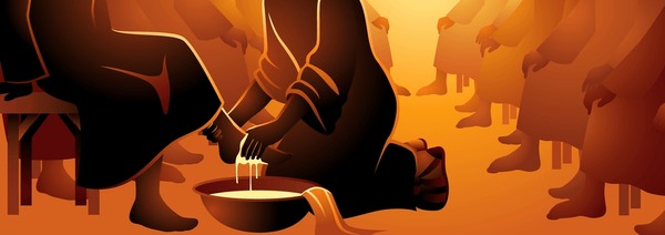 Christ washing mãs de ilustraciones y dibujos de stock con licencia libres de regalãas