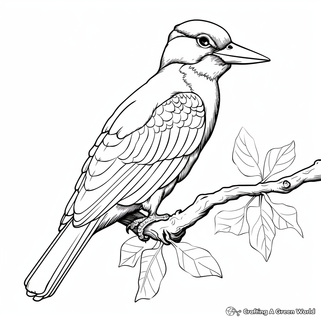 Woodpecker coloring pages