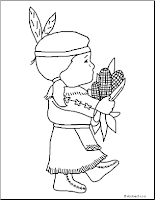 Free pilgrims indians printable coloring sheets