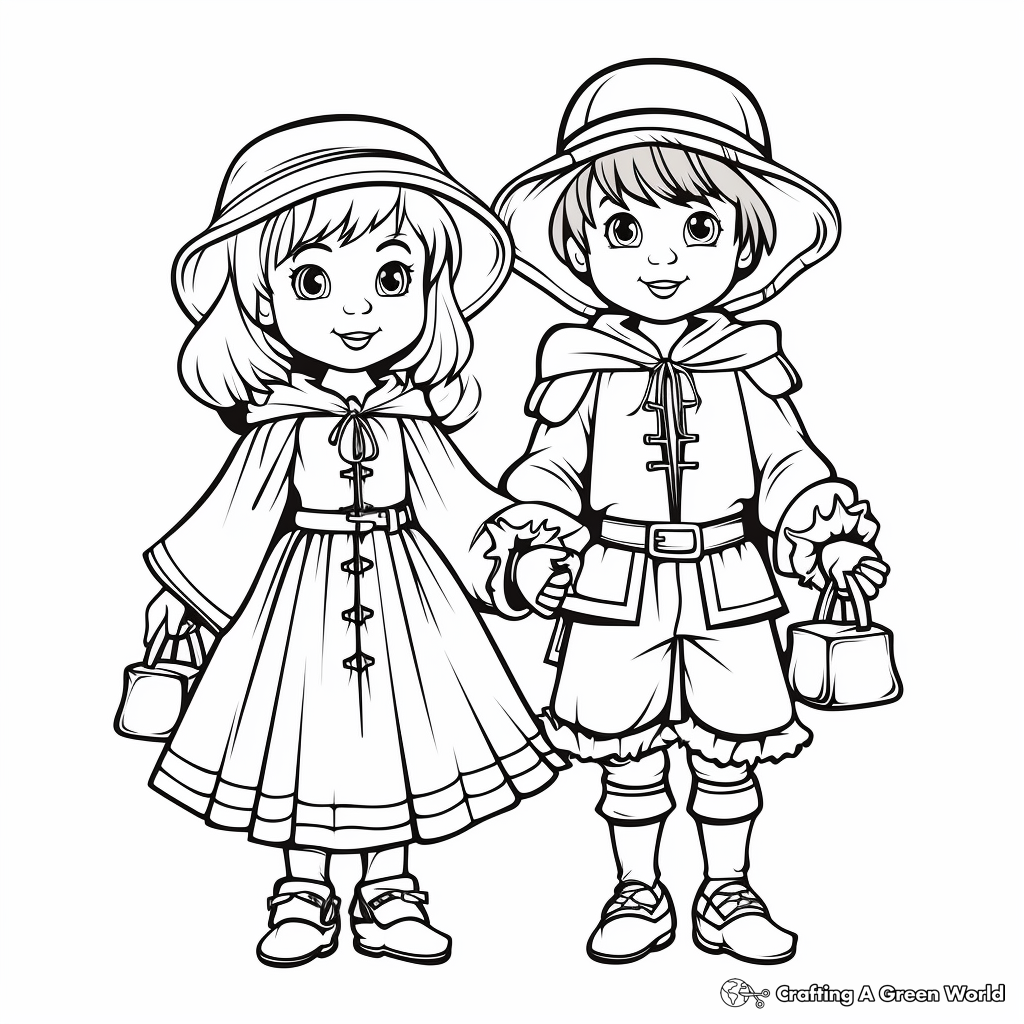 Pilgrim coloring pages