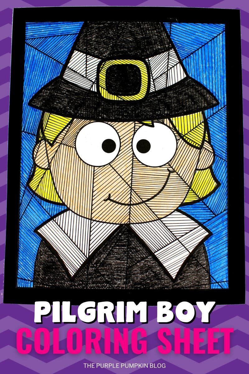Free printable thanksgiving pilgrim boy loring sheet