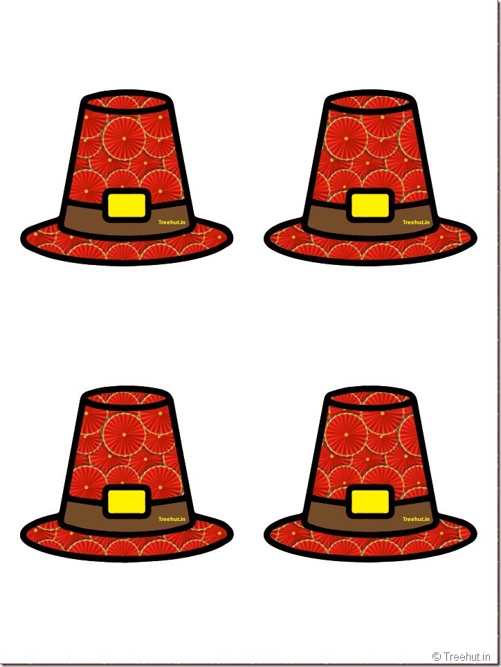 Thanksgivg pilgrim hat craft cutouts paper decorations free thanksgivg classroom decor