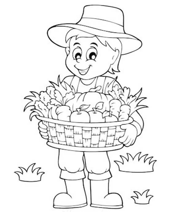 Free easy to print pilgrim coloring pages