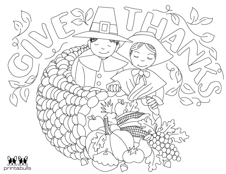 Pilgrim coloring pages