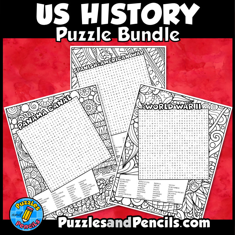 Us history word search puzzle activity mega bundle wordsearch puzzles made by teachers