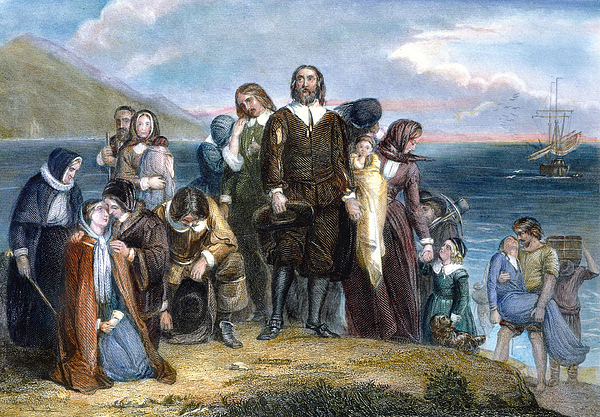 Landing of pilgrims jigsaw puzzle by granger
