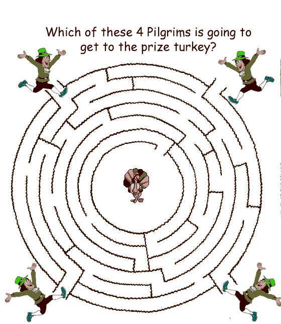 Pilgrim maze thanksgiving coloring pages printable thanksgiving crafts thanksgiving worksheets