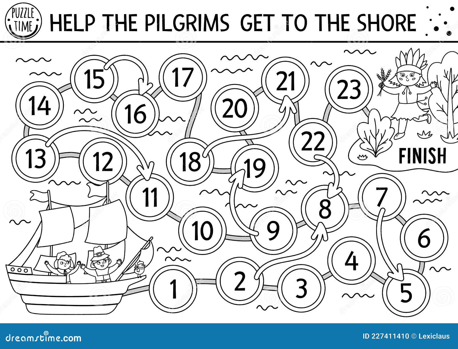 Coloring pilgrims stock illustrations â coloring pilgrims stock illustrations vectors clipart