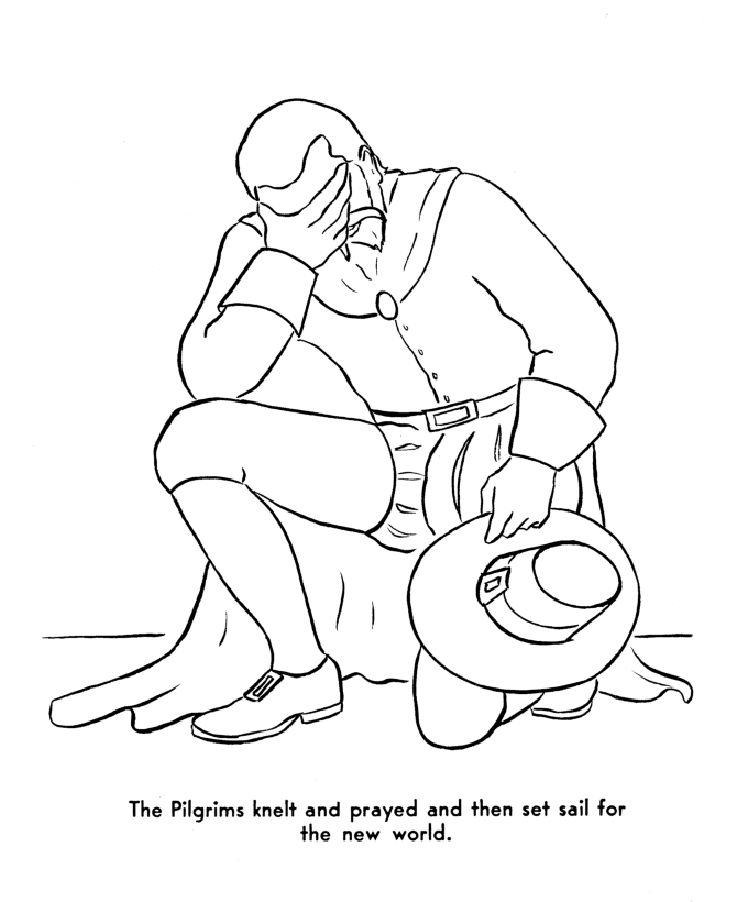 The pilgrims coloring pages pilgrims prayed for a safe journey coloring pages usa